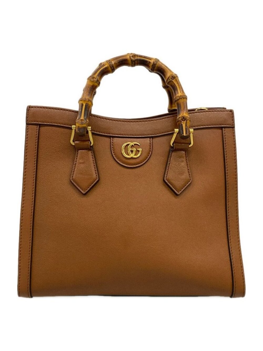 Gucci Handbag Diana Brown Leather